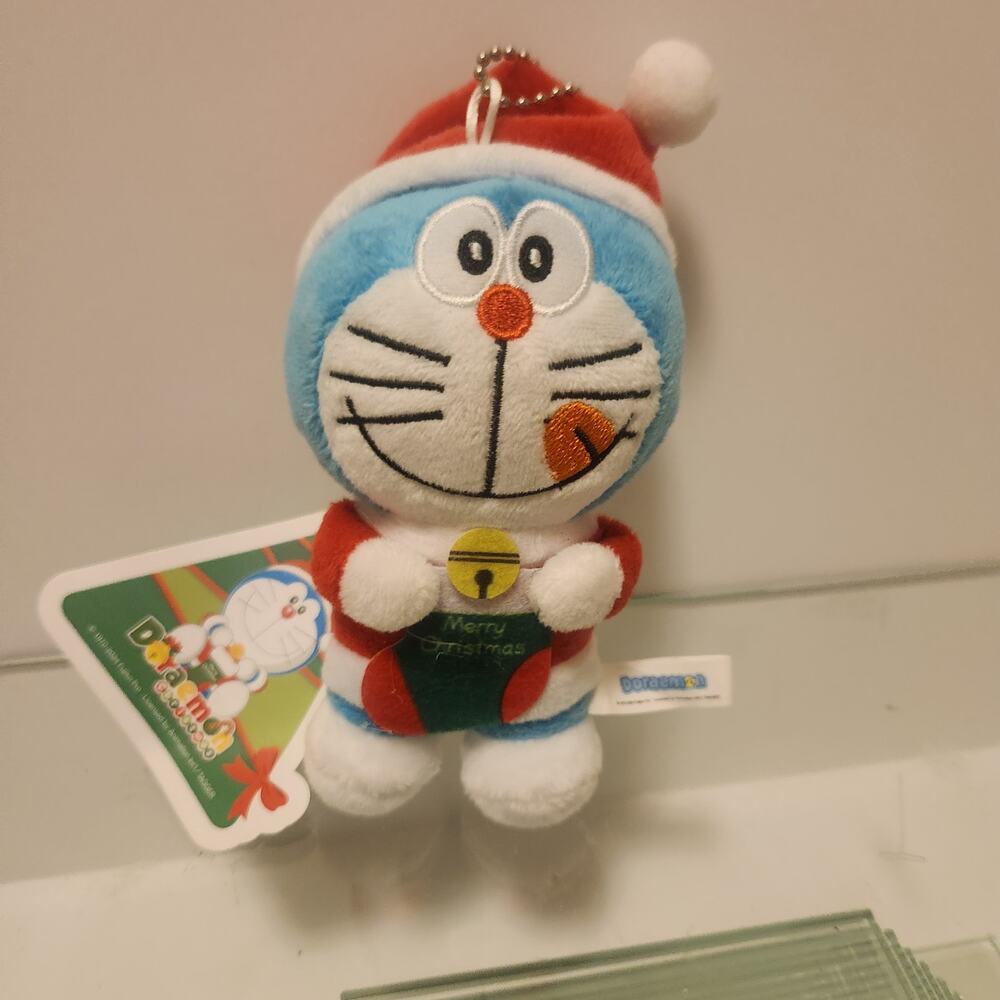NWT Doraemon 5" Christmas Key Chain Plush